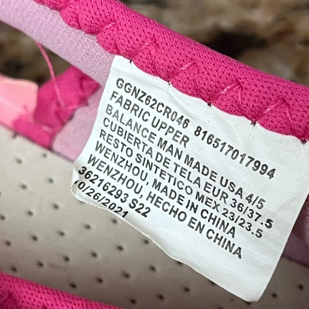 Newtz Girls Water Shoes Size 4/5 | Pink Fruit Print Beach Swim Slip-On Flats